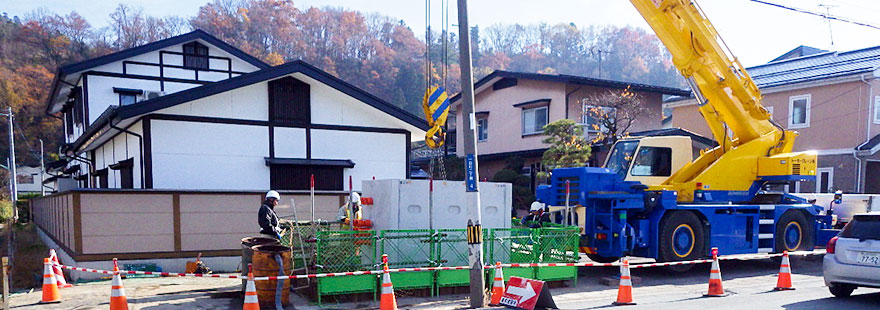管路埋設工事実写