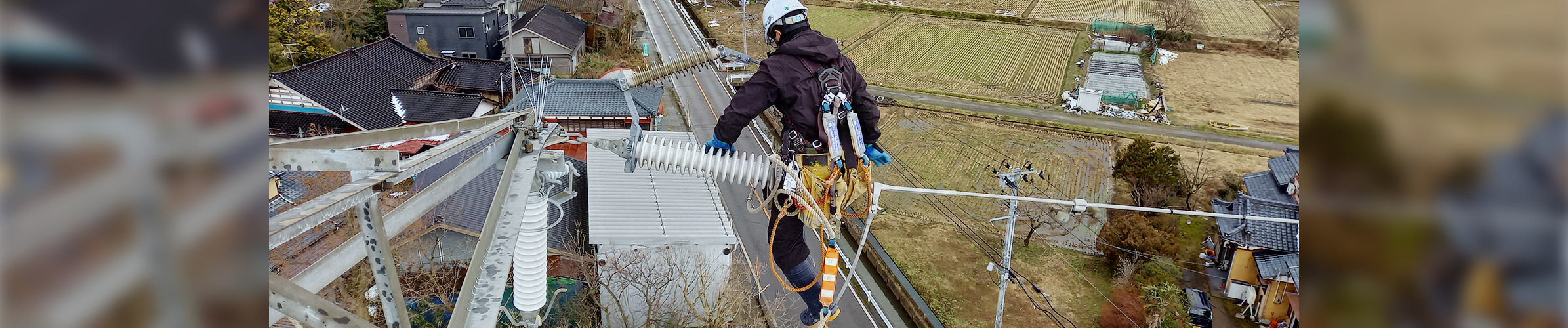 送電線工事実写