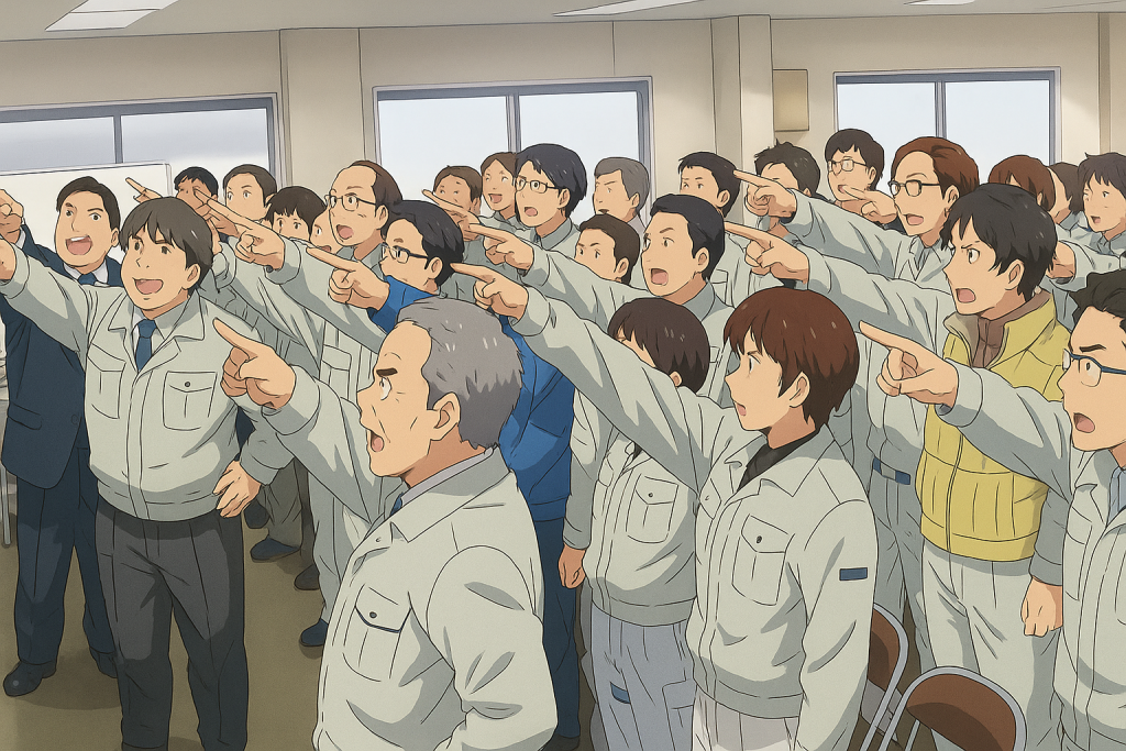 朝礼の実写をアニメ化
